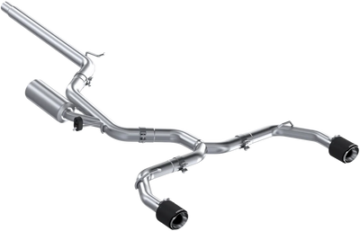MBRP 3" Cat-Back, 2.5" Dual Split Rear, 2022-2025 Volkswagen Golf GTI MK8, T304 Stainless Steel w/ CF Tips MBRP 3" Cat-Back, 2.5" Dual Split Rear, 2022-2025 Volkswagen Golf GTI MK8, T304 Stainless Steel w/ CF Tips
