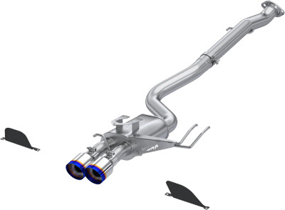MBRP 3" Cat-Back, 2023-2025 Toyota Corolla GR 1.6L, Dual Center Rear w/ Burnt End Tips, T304 Stainless Steel