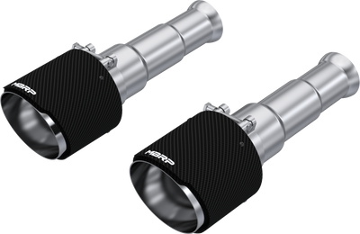 Tip, Dual 5" OD Carbon Fiber Tips, 3" Inlet, 23" Length, 2009-2018 RAM 1500 5.7L Hemi, 2019-2024 RAM 1500 Classic 5.7L Hemi, T304 SS Tip, Dual 5" OD Carbon Fiber Tips, 3" Inlet, 23" Length, 2009-2018 RAM 1500 5.7L Hemi, 2019-2024 RAM 1500 Classic 5.7L Hemi, T304 SS