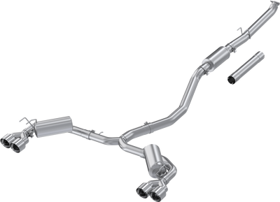 3" Cat-Back, 2.5" Dual Split Rear w/ Quad Tips, 2022-2024 Honda Civic, Sport Touring 1.5L Turbo, Aluminized Steel 3" Cat-Back, 2.5" Dual Split Rear w/ Quad Tips, 2022-2024 Honda Civic, Sport Touring 1.5L Turbo, Aluminized Steel