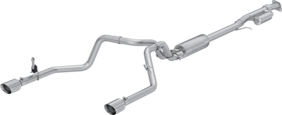 3" Cat-Back, 2.5" Dual Split Rear Exit, 2019-2024 Chevrolet/ GMC Silverado/ Sierra 1500 2.7L, T304 Stainless Steel 3" Cat-Back, 2.5" Dual Split Rear Exit, 2019-2024 Chevrolet/ GMC Silverado/ Sierra 1500 2.7L, T304 Stainless Steel
