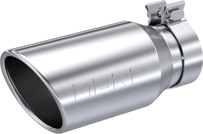 MBRP T304 Stainless Steel Tip, 4.5" OD, 3.2" Inlet ID, 10" Length, Single Walled, Angled Cut Rolled End, Universal MBRP T304 Stainless Steel Tip, 4.5" OD, 3.2" Inlet ID, 10" Length, Single Walled, Angled Cut Rolled End, Universal