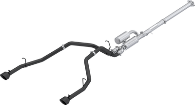 MBRP 3" Cat Back Exhaust, 2025-2026 Ram 1500 3.0L SST SO, 2.5" Dual Split Rear w/ Black Tips, Aluminized Steel MBRP 3" Cat Back Exhaust, 2025-2026 Ram 1500 3.0L SST SO, 2.5" Dual Split Rear w/ Black Tips, Aluminized Steel