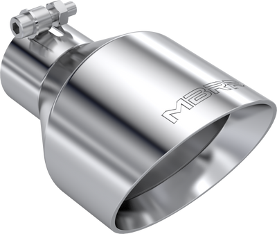 Universal Polished Tip, 2.5" ID, 5" OD, Angle Cut Dual Wall, T304 Stainless Steel Universal Polished Tip, 2.5" ID, 5" OD, Angle Cut Dual Wall, T304 Stainless Steel