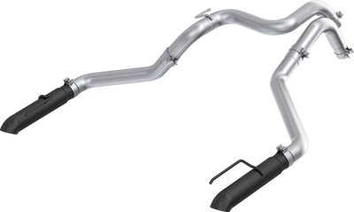 MBRP 3”Axle-Back, Dual Rear Turn-Down, 2024-2025 Ford Ranger Raptor 3.0L EcoBoost, Armor BLK