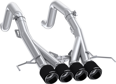 MBRP 3" Axle Back, Muffler Bypass, Quad Outlet w/ CF Tips, 2014-2019 Chevrolette Corvette C7 6.2L