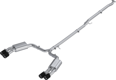 MBRP 2.5" Cat-Back, Dual Split Rear w/ Quad CF Tips, 2021-2024 Kia K5 GT 2.5L Turbo