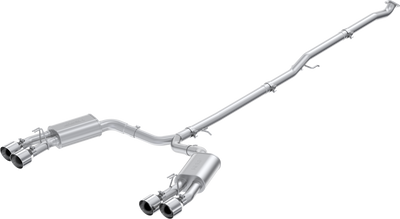 MBRP 2.5" Cat-Back, Dual Split Rear w/ Quad Aluminized Tips, 2021-2023 Hyundai Sonata N Line 2.5L Turbo