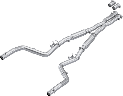MBRP 3" Cat-Back, Dual Split Rear Exit, 2015-2023 Dodge Challenger 5.7L/6.2L/6.4L HEMI, T304 Stainless Steel