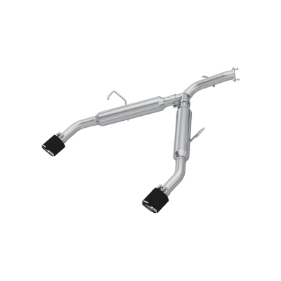MBRP 2.5" Axle-Back, Dual Split Rear Exit w/ CF Tips, T304 Stainless Steel, 2020-2021 Kia Forte GT 1.6L Turbo