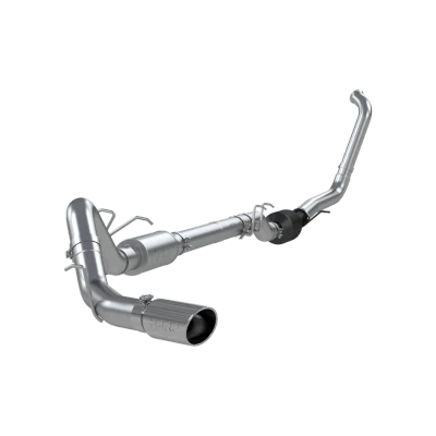 MRBP 4" Turbo Back, Single Side Exit (Retains Factory or Approved Cat), T409 Stainless Steel, 2003-2007 Ford F-350/450/550 6.0L