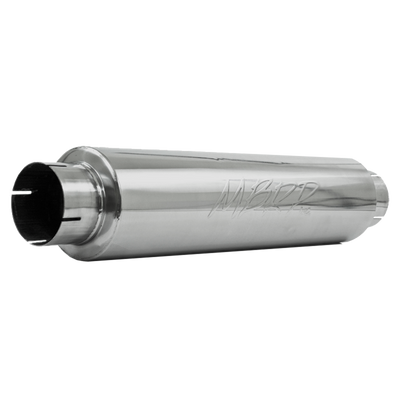 4" PRO Series Quiet Tone Muffler Resonator, 24" body, 6" diameter, 30" overall, T304 4" PRO Series Quiet Tone Muffler Resonator, 24" body, 6" diameter, 30" overall, T304