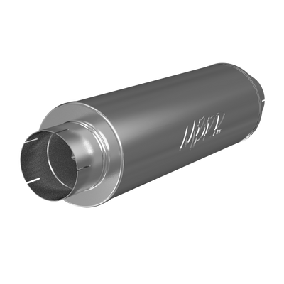 5" Installer Series Quiet Tone Muffler Resonator, 8" Dia. Body, 31" Overall, AL 5" Installer Series Quiet Tone Muffler Resonator, 8" Dia. Body, 31" Overall, AL