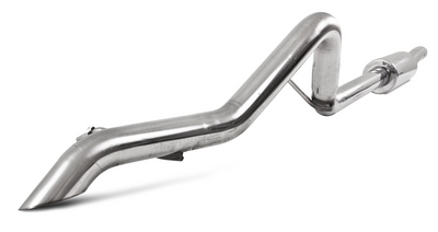 MBRP 2.5" Off-Road Tail Pipe, Muffler before Axle, T409, Jeep Wrangler (JK) 3.8L V6 4dr/2dr 2007 - 2011