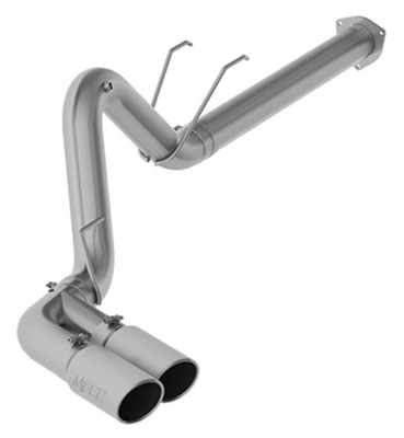 MBRP 4" Filter Back, Single Side Dual Exit, AL, Ford F-250/350/450 6.7L 2017 - 2025