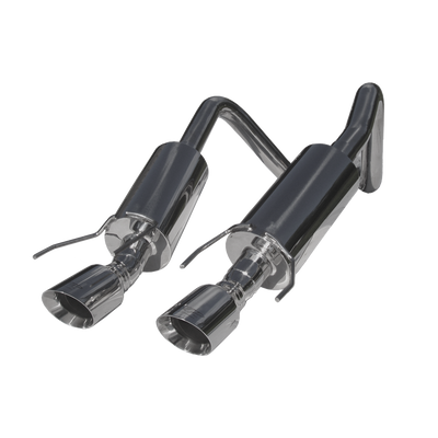 2.5" Dual Muffler Axle Back, 4" Round Dual Wall Tips, T304, Chevy Corvette 2005 - 2008 2.5" Dual Muffler Axle Back, 4" Round Dual Wall Tips, T304, Chevy Corvette 2005 - 2008