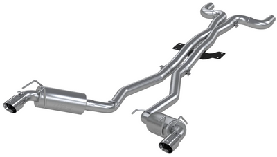 MBRP 3" Dual Cat Back, Round Tips, T409, Chevy Camaro, V8 6.2L 6 Speed 2010 - 2015