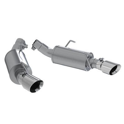 MBRP 2.5" Dual Mufflers Axle Back, Split Rear, AL, Ford Mustang GT 4.6L 2005 - 2010, GT500 2007 - 2010