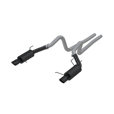 MBRP 3" Cat Back, Dual Split Rear, Street Version, 4" tips, Black, Ford Mustang GT 5.0L 2011 - 2014