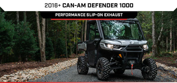 New Slip-on Performance Exhaust | 2016+ Can-Am Defender