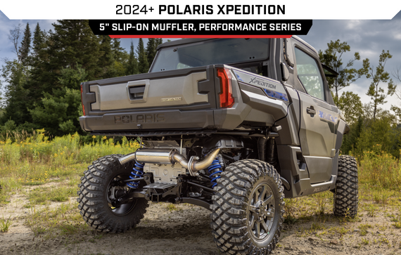 NEW 2024+ Polaris Xpedition, Performance Series, 5" Slip-on Muffler