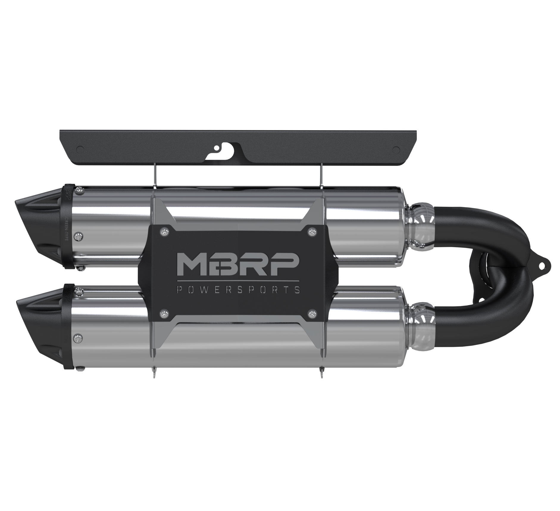 MBRP AT-9518PT Stacked Dual Slip-on Performance Series Polaris RZR