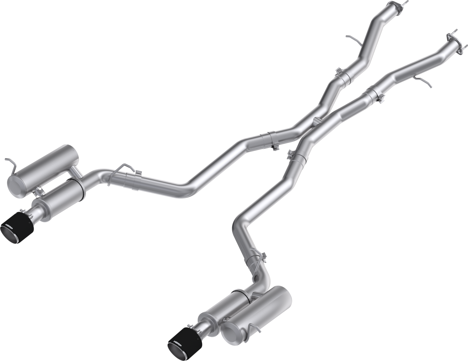MBRP S51073CF 3” Cat-Back, Dual Split Rear w/ CF Tips, 2011-2026