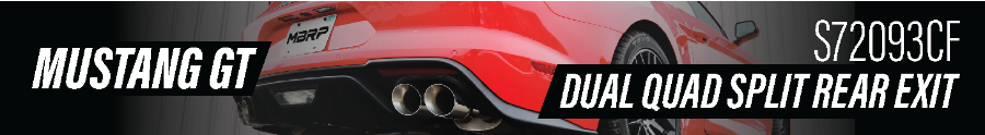 2020 Mustang GT Dual Quad Exhaust