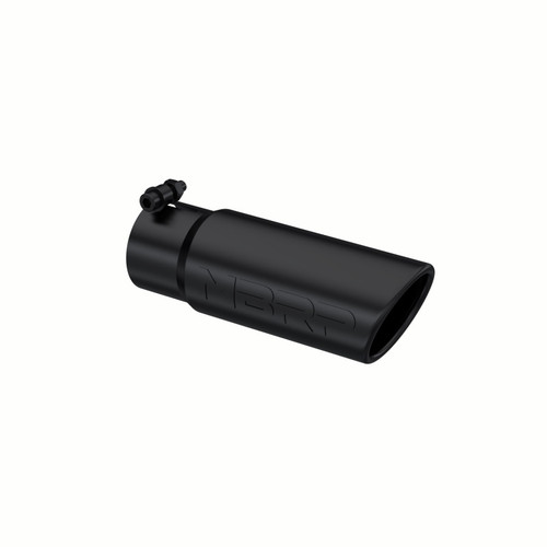 Tip, 3.5" O.D. Angled Rolled End, 3" I.D. inlet, 10" length, Black