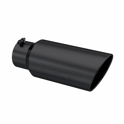 Tip, 7" O.D. Rolled End, 5" inlet 18" in length, Black Coated