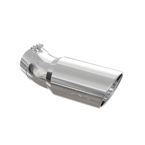 Tip, 6" O.D. 5" inlet, 15.5" long, 30 degree bend, 2015-2025 Duramax 2500/3500 -T304 SS