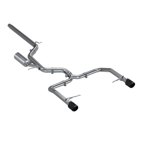 3" Cat Back, Dual Split Rear Exit, with Carbon Fiber Tips VW Jetta GLI 2019-2021