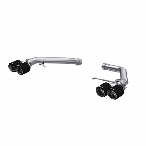2.5" Axle-Back, 2014-2017 Audi SQ5, 3.0T, T304 Stainless Steel, Dual Rear Exit w/ Quad Carbon Fiber Tips