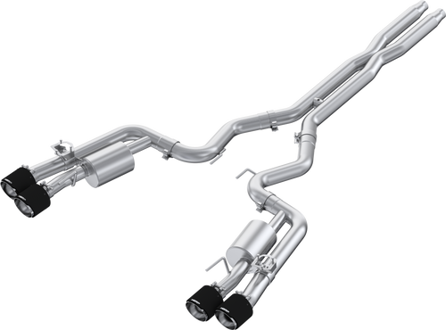 MBRP S72843CF 3” Cat-Back, Quad Split Rear w/ CF Tips, 2024-2025