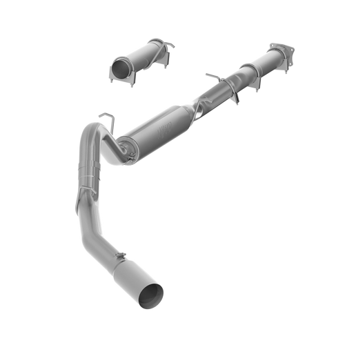 4" Cat Back, Single Side, AL, Chevy/GMC 2500/3500 Duramax, EC/CC 2001 - 2005