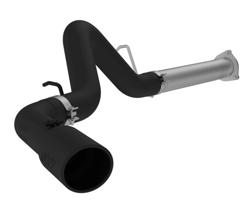 4" Filter Back, Single Side, Black Coated, Chevy/GMC 2500/3500 Duramax, All LMM 2007 - 2010