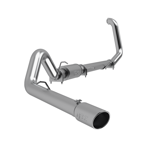 4" Turbo Back, Single Side Exit, T409, Ford Excursion 7.3L 1999 - 2003