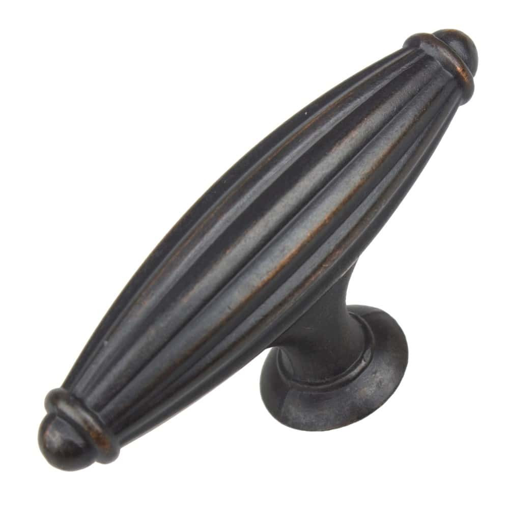 2-1/2 Inch Fluted Cabinet Hardware T-Knob - 4047