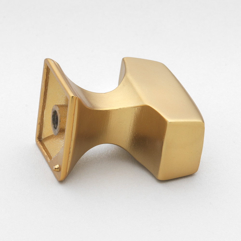 1-1/8 x 1/2 Inch Transition Rectangle Cabinet Knob, Brass Gold - 87390-BG