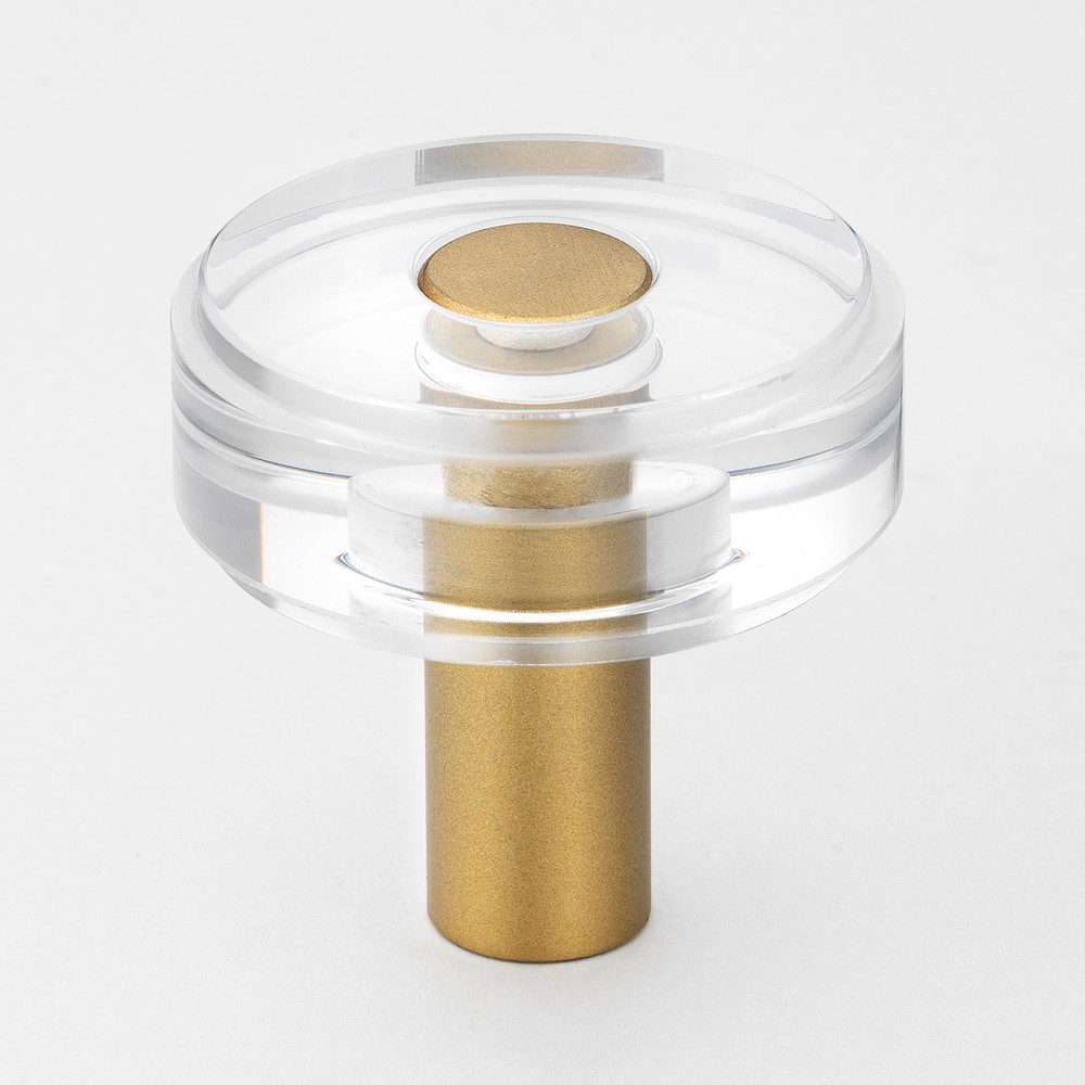 11/2 in. Round Modern Clear Acrylic Knob 5828SG1