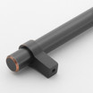 5-1/16 in. Center to Center Oil Rubbed Bronze Solid Steel Bar Pull - 4007-128-ORB