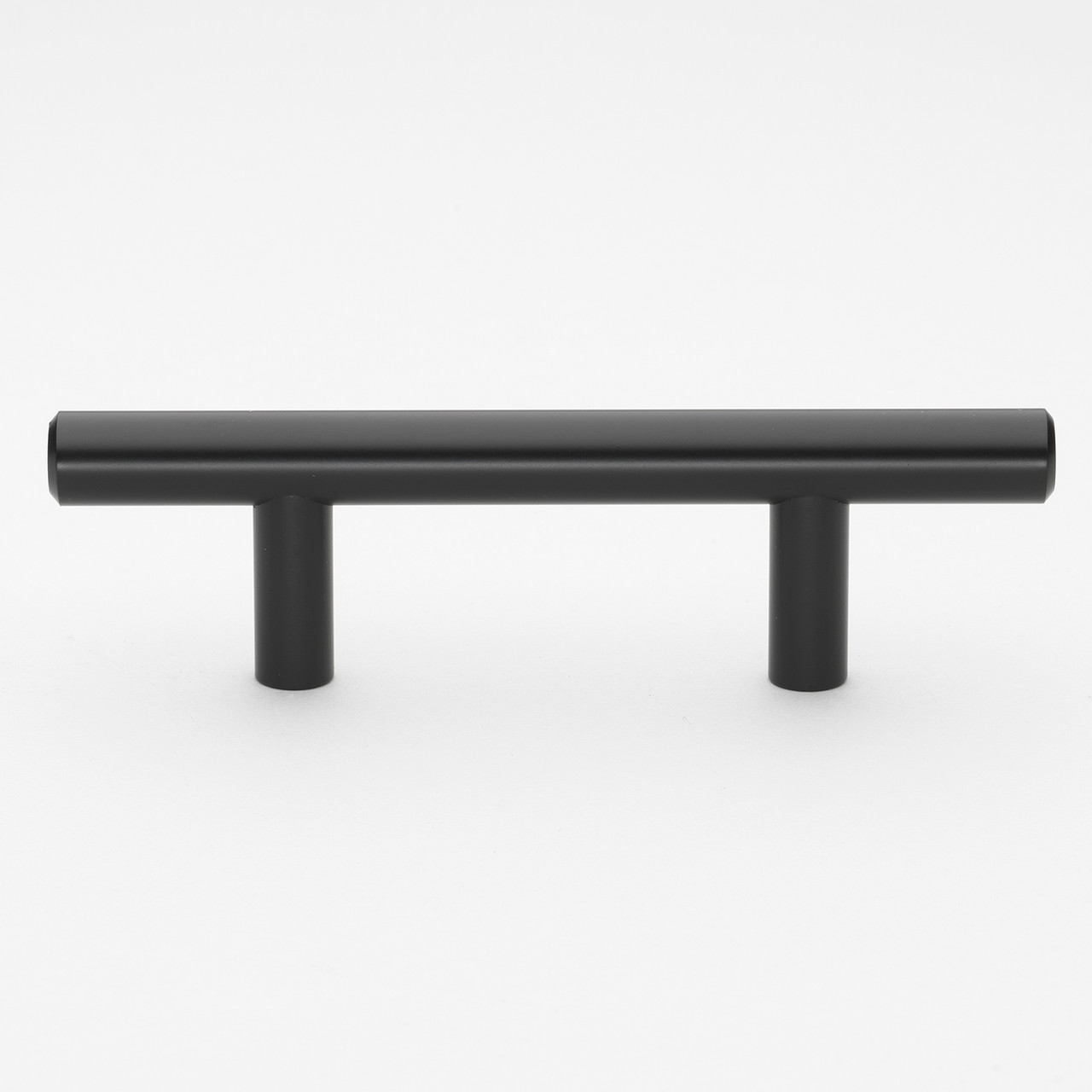 2-1/2 Inch Center to Center Matte Black Modern Cabinet Hardware