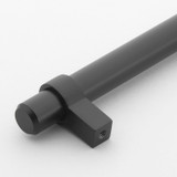 3-3/4 in. Center-to-Center Matte Black Solid Steel Bar Pull - 4006-96-MB