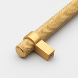 5-1/16 in. Center to Center Knurled Solid Steel Bar Pull - 8007-128-BG