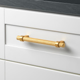 5-1/16 in. Center to Center Knurled Solid Steel Bar Pull - 8007-128-BG