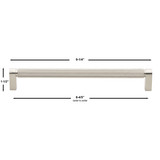 8-3/4 Inch Screw Spacing Solid Knurled Bar Pull Cabinet Hardware Handle, Satin Gold - 4788-224-SG
