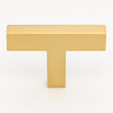 2-Inch Solid Square Cabinet T-Knob 21683-T Gold Collection 2-Inch Solid Square Cabinet T-Knob 21683-T Gold Collection