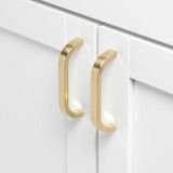 3-3/4 in. Center to Center Curved Bar Pull - 4843-96