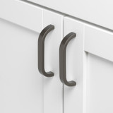 3-3/4 in. Center to Center Curved Bar Pull - 4843-96