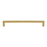 8-3/4 Inch Center to Center Solid Square Bar Pull, 21683-224-BG, Brass Gold